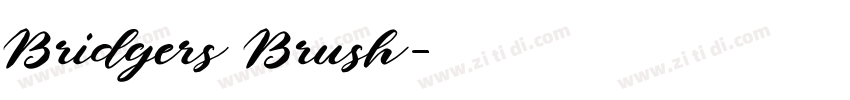 Bridgers Brush字体转换